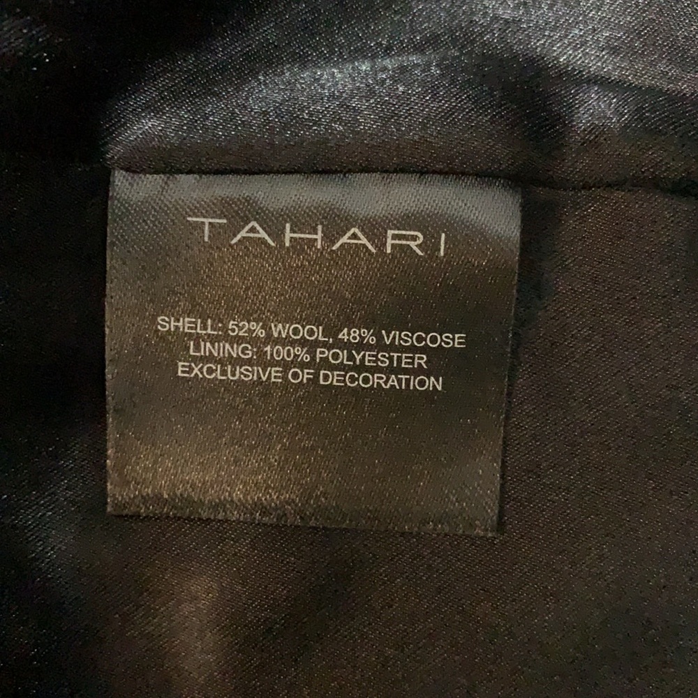 LAST ONE Tahari Notch Collar Wool Blend Coat NWT Sz L - Picture 5 of 8